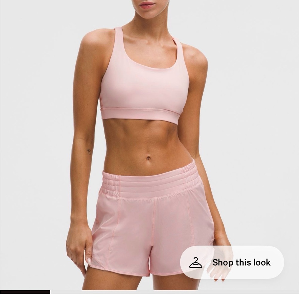 Lululemon Strawberry Milkshake Energy Bra